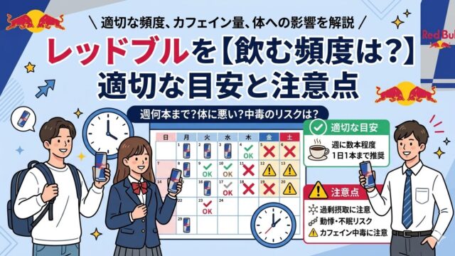 レッドブル飲む頻度は？適切な目安と注意点