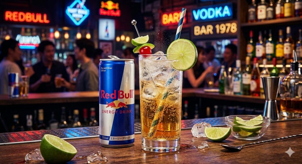 レットブルウォッカとレットブルの画像