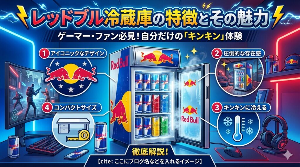 レッドブル冷蔵庫の特徴と注意点
